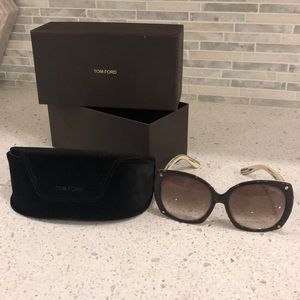 Gently worn Tom Ford sunglasses with case and box